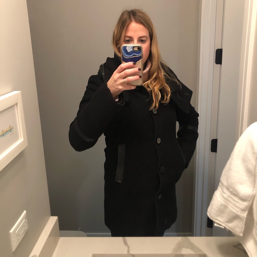Mackage Black and leather winter coat